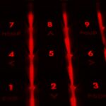 black and red LED numbers
